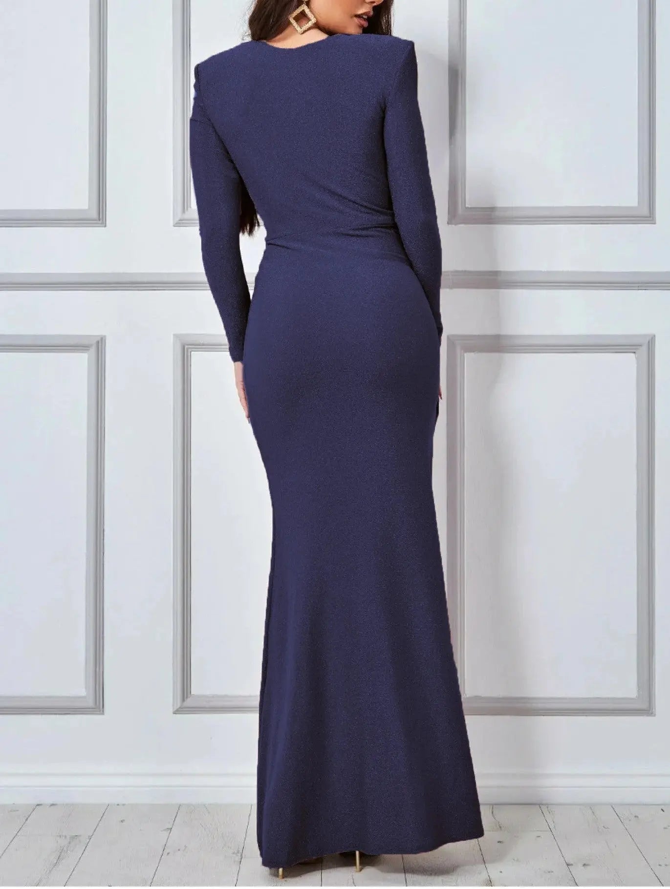 Robe d'allaitement maxi Marine - Elégance Sublime MumAddikt