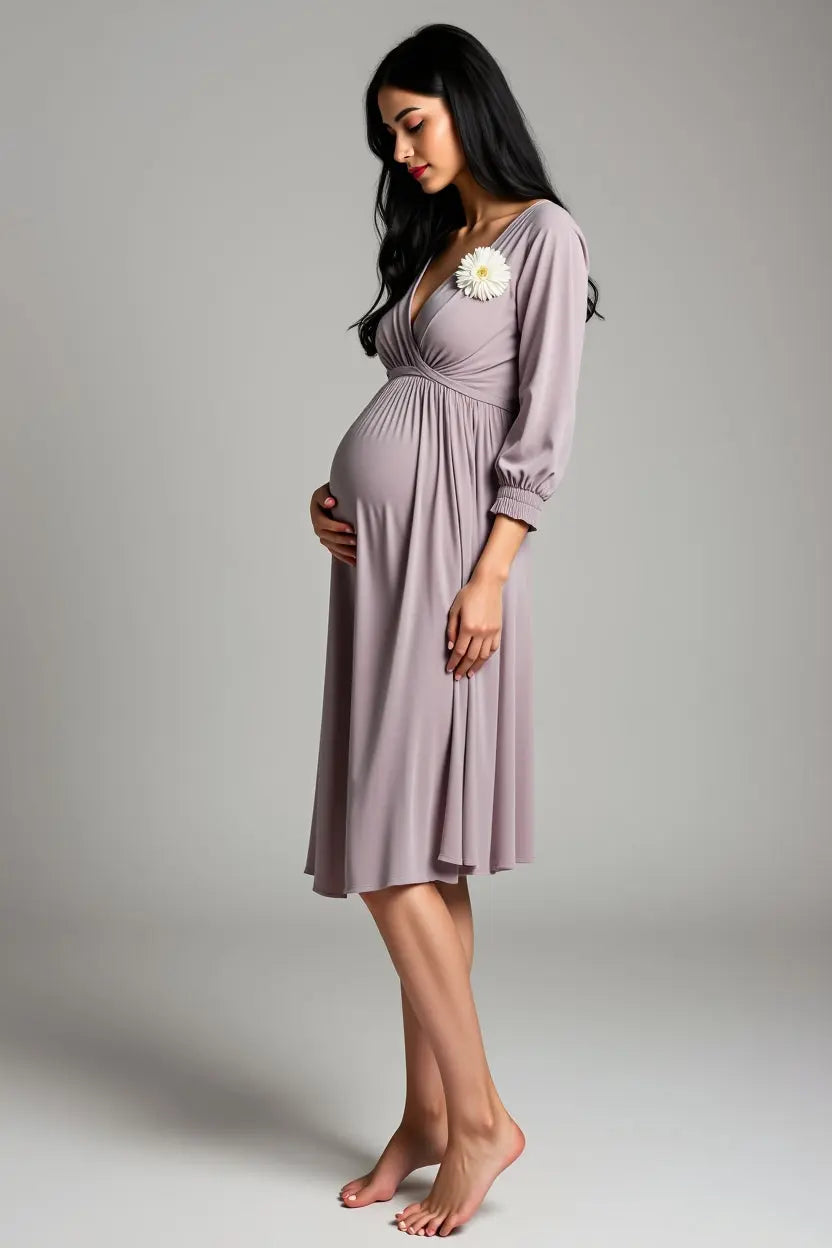 Robe d’allaitement moderne et enveloppante – Chiara – Liberté en un geste (Copie) MumAddikt Allaitement