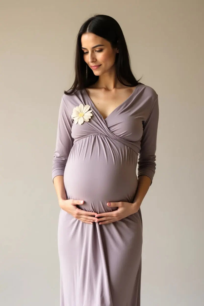 Robe d’allaitement moderne et enveloppante – Chiara – Liberté en un geste (Copie) MumAddikt Allaitement